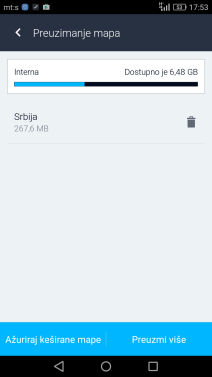 Mape Srbije Here navigacija unapredenja