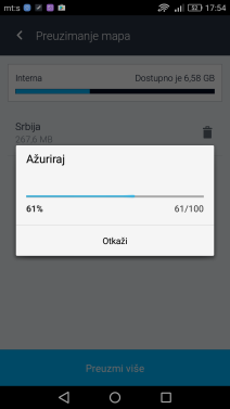 Mape Srbije Here navigacija unapredenja