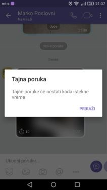 Viber tajne smaouništavajuce poruke kako slati