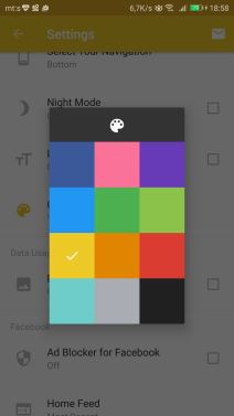 Kako promeniti boju Facebook interfejsa i aplikacije