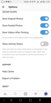 Instagram Activity status kako iskljuciti