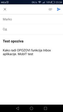 Google Inbox aplikacija