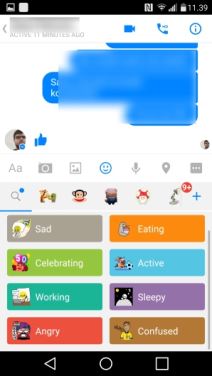 Facebook Mesnger pretraga stikera i slicica