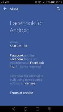 Facebook Android aplikacija promene