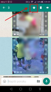 WhatsApp update poruke sa zvezdicom, prikaz linkova