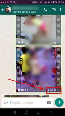 WhatsApp update poruke sa zvezdicom, prikaz linkova