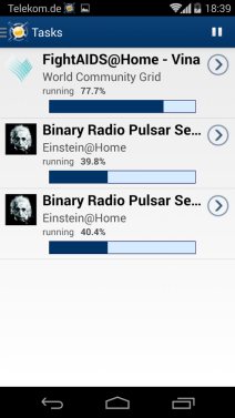Kako iskoristiti stari Android, BOINC aplikacija