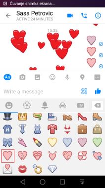 Facebook Messenger srce trik