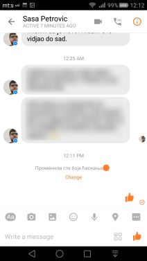 Messenger opcije color, emoji, nicknames i kako se koriste