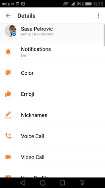 Messenger opcije color, emoji, nicknames i kako se koriste