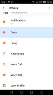 Messenger opcije color, emoji, nicknames i kako se koriste