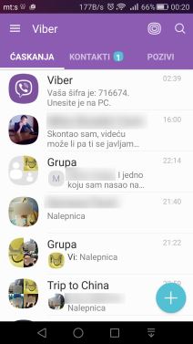 Viber, Viber Wink samobrišuce samonstajuce poruke