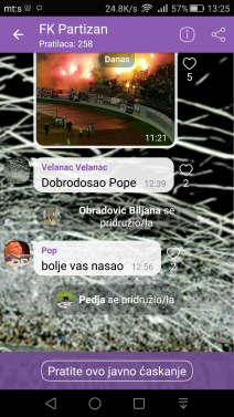 FK Partizan Viber public chat