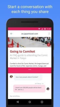 Spaces Google aplikacija za YouTube, Chrome, Google Search cetovanje