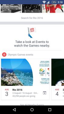 Facebook Rio dodatak u Android aplikaciji