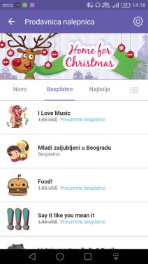 Viber aplikacija 6.5.5 Instant video i Chat Extensions