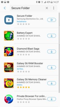 Samsung Secure Folder Bezbedan Folder s Note 7 na Samsung telefonima