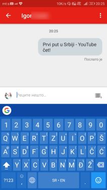 YouTube cetovanje u aplikaciji sa prijateljima o video snimcima