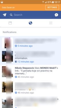 Facebook Android aplikacija novi izgled v131.0.0.25.69