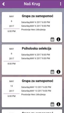 Pomoć psihologa i mentalno zdravlje aplikacija Krug Zdravlja