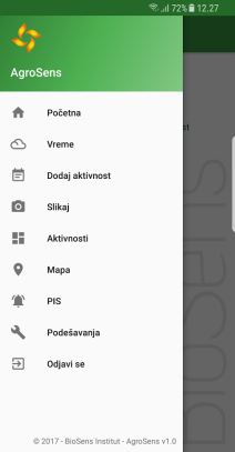 AgroSens digitalna platforma poljoprivredna aplikacija Android i veb