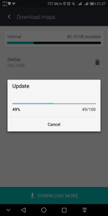 GPS mapa Srbije update Here WeGo besplatna navigacija, najbolja navigacija