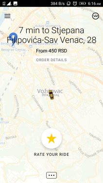 Yandex taksi aplikacija za Yandex taksi