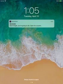 WeCroak aplikacija smrtpodsetnik, Aplikacija podseca na smrt WeCroak 
