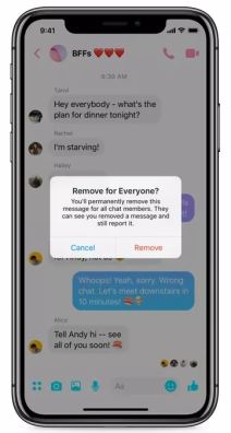 Messenger brisanje poslatih poruka, Kako obrisati Messenger poruke, Messenger UNDO slanje, Messenger