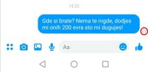Blok Facebook Messenger blokiranje blokirani