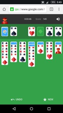 Solitaire video igra na Android telefonima