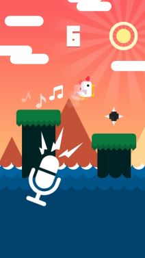 Chicken Scream igra za Android iOS glasovne kontrole