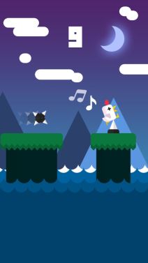 Chicken Scream igra za Android iOS glasovne kontrole