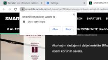 kako aktivirati push notifikacije vesti obaveštenja prijem na uređaj računar telefon saveti uputstvo