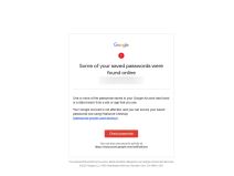 Google Mail Critical Security Alert kako izgleda 3