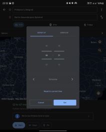 Odabir vremena dolaska ili odlaska do destinacije