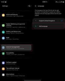 Dodavanje jezika na Samsung telefonima