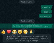 WhatsApp reakcije na poruke emotikoni kao Messenger i Viber