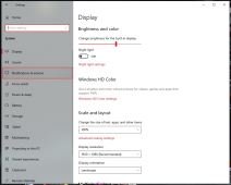 Notifications & actions meni u sistemskim podešavanjima