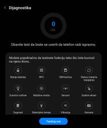 Provera stanja baterije na Samsung telefonima