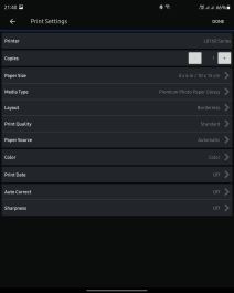 Podešavanja slike pre štampe