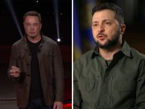 Ilon Mask i Volodimir Zelenski