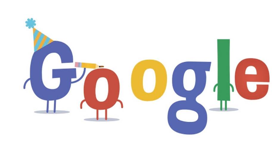 Google rođendan slavlje doodle torta