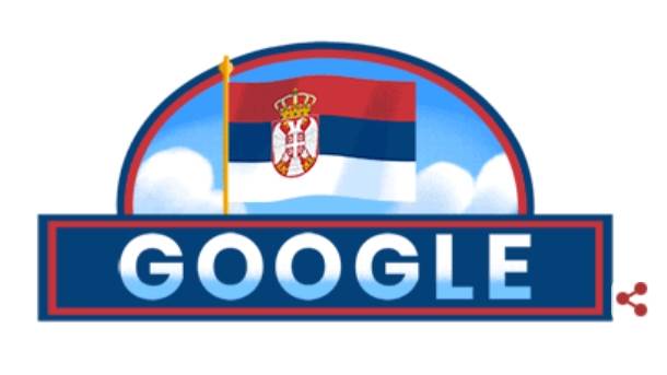 Google.rs srpska zastava, Google srpska zastava Dan državnosti, Google.rs Dan državnosti Srbije