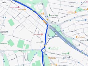 Google Maps glavna i alternativna ruta 4.jpg
