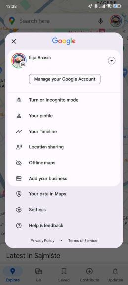 Kako obrisati Google Maps istoriju na telefonu 7.jpg