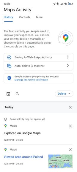 Kako obrisati Google Maps istoriju na telefonu 6.jpg