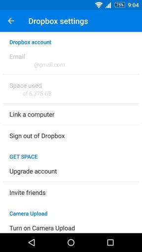 Dropbox za Android