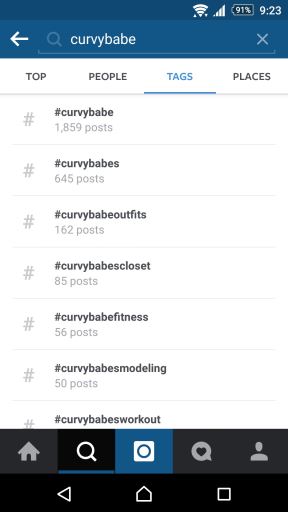 Instagram zabranjeni termini, pretraga, rezultati pretrage
