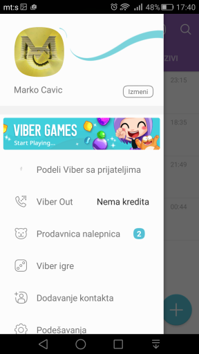 Viber Dejvid Bouvi stiker nalepnica